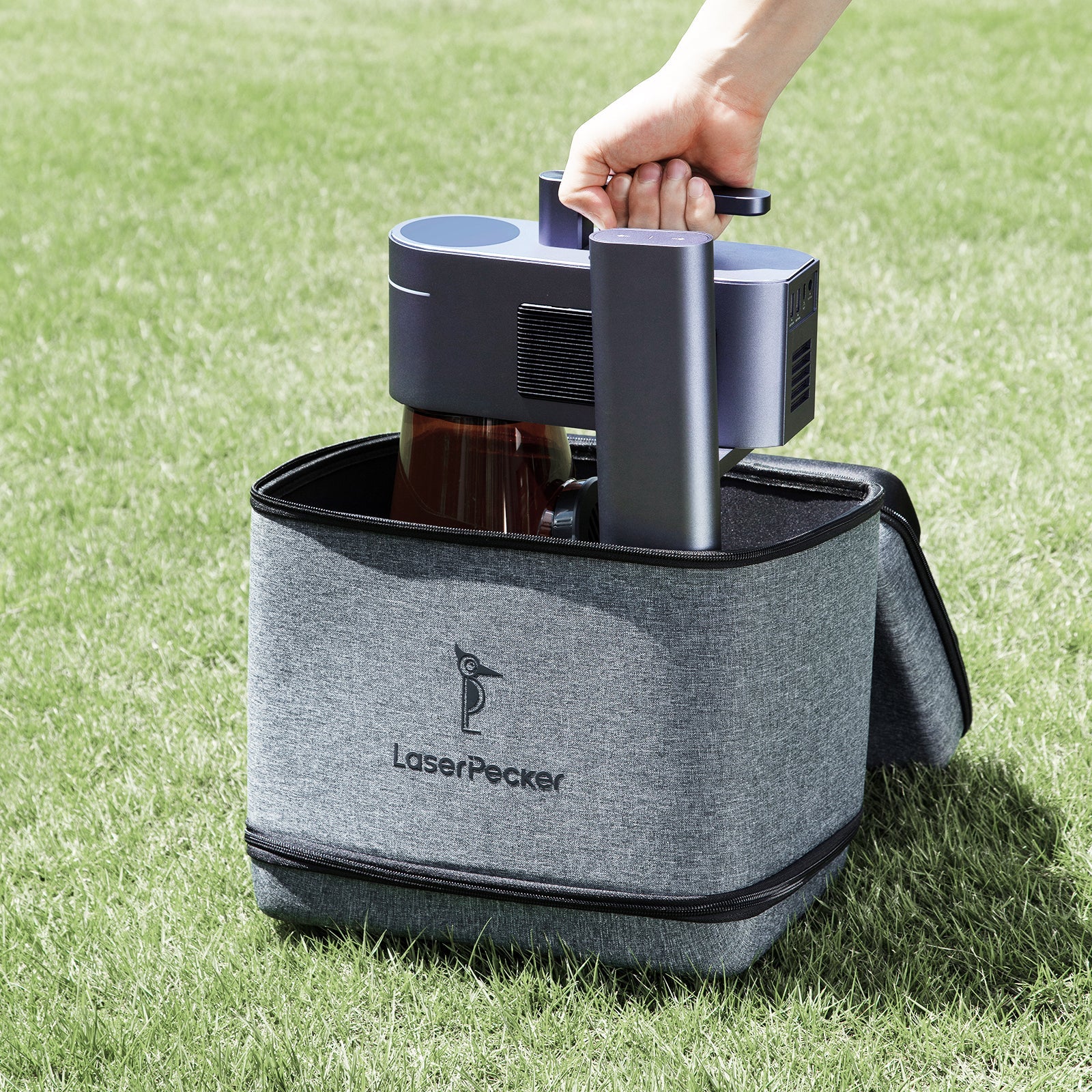LP4 storage bag with LP4 machine inside