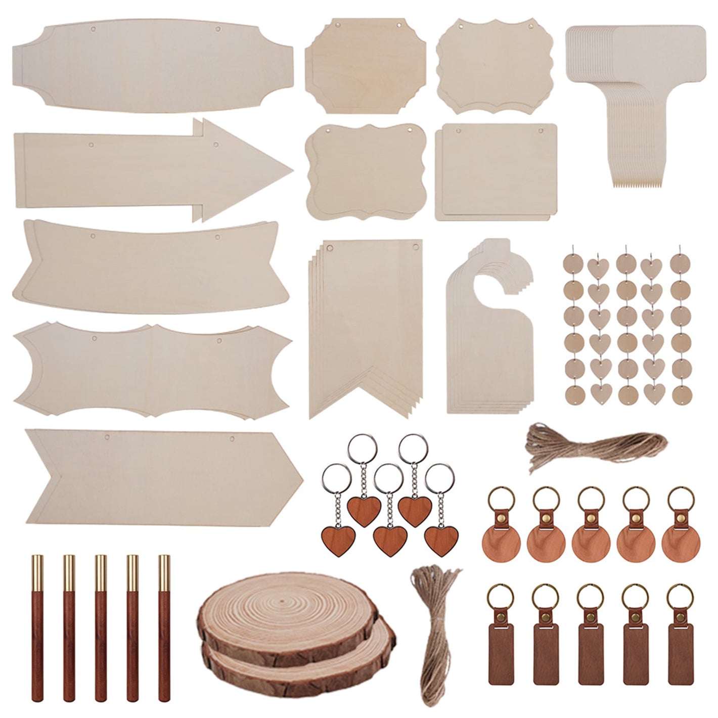 Wood Material Package Material Kit (190 Pcs)