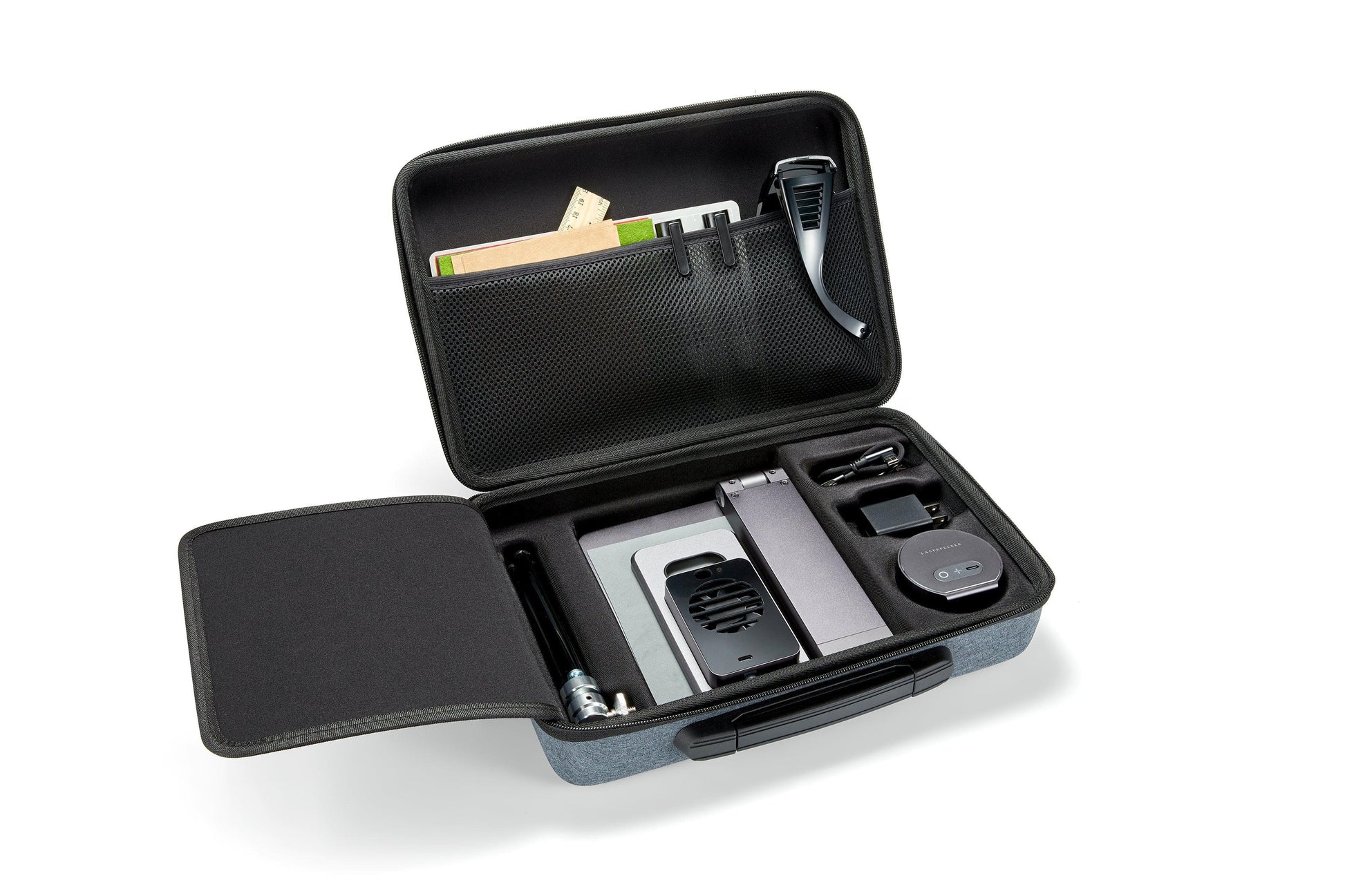 LP1 Pro storage case with LP1 laser head and all accessories inside