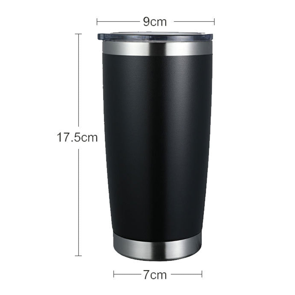 Coated Stainless Steel Tumbler with Lid (20 oz)