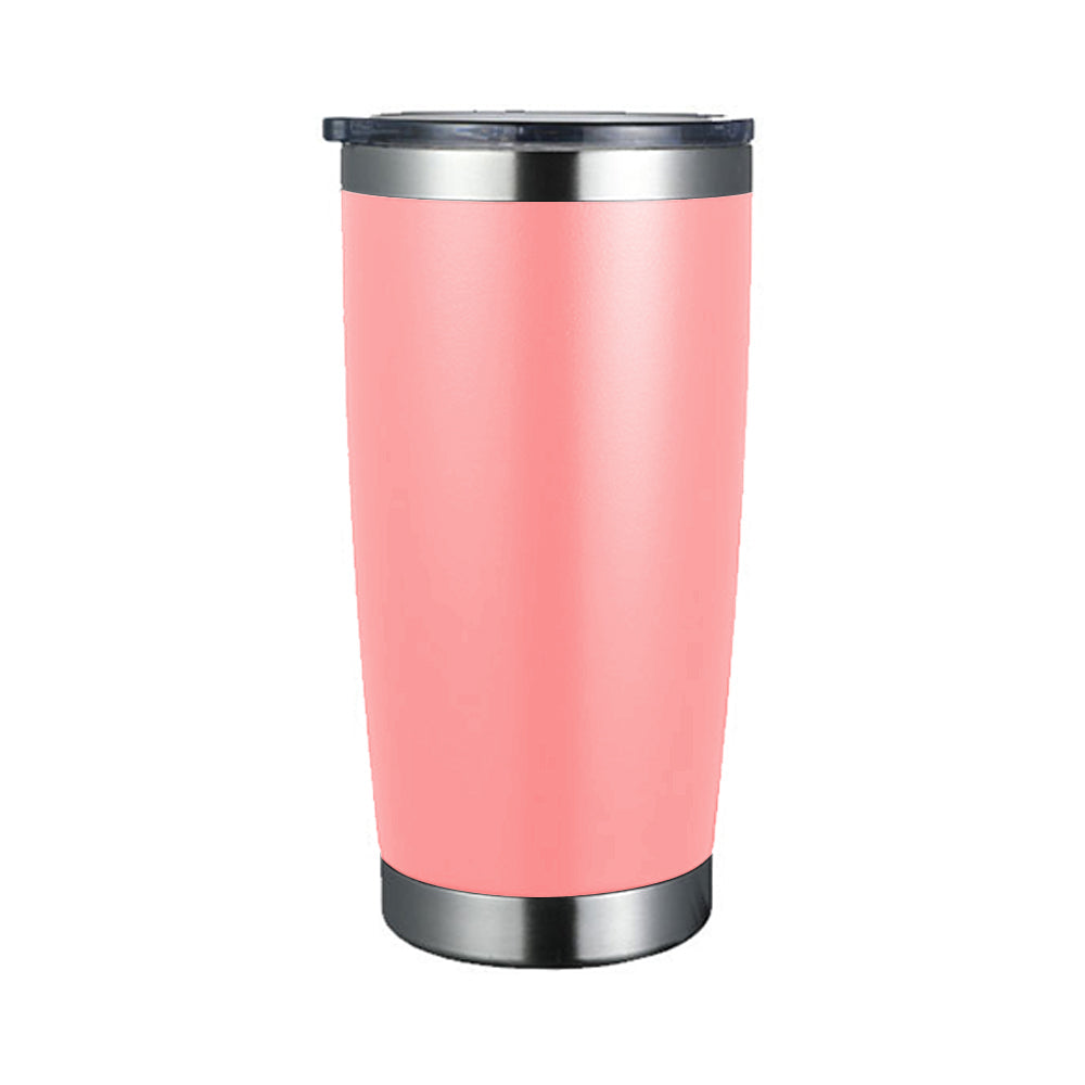 Coated Stainless Steel Tumbler with Lid (20 oz)