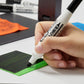 Use marker to blacken the green acrylic befor engraving
