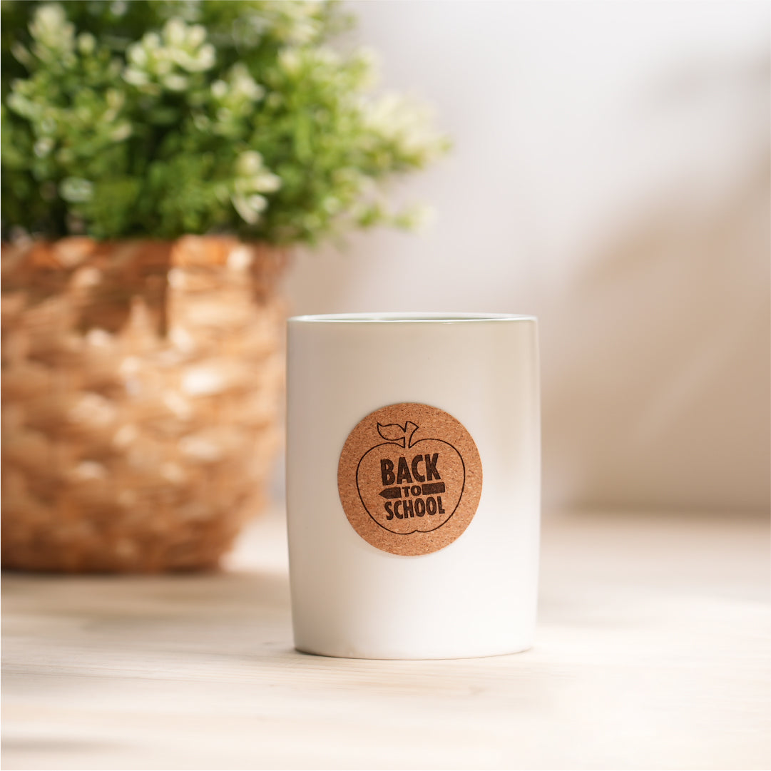 Cork Wooden Label Stickers (160 pcs)