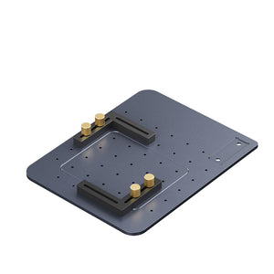 LP3 replacement base plate with holes and fixure jig