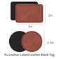 PU Leather Label Blank Tag(10 Pcs)